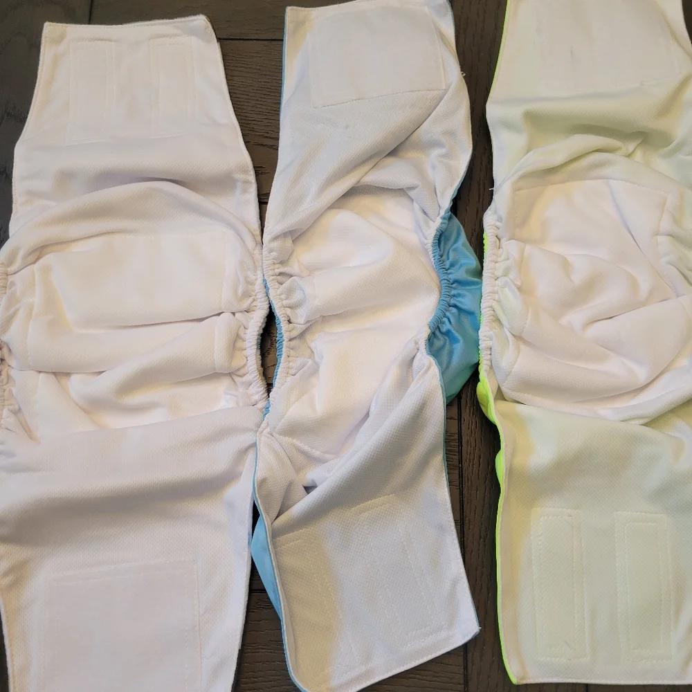 New Doggie diapers reusable washable In Hand size L large bundle of 3